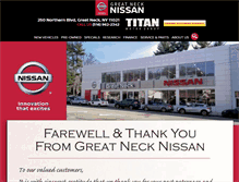 Tablet Screenshot of greatnecknissan.com